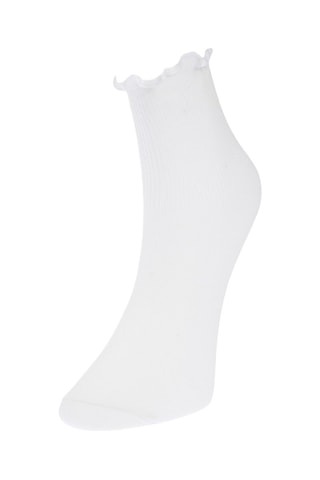 3 pares de meias - Castanho e branco