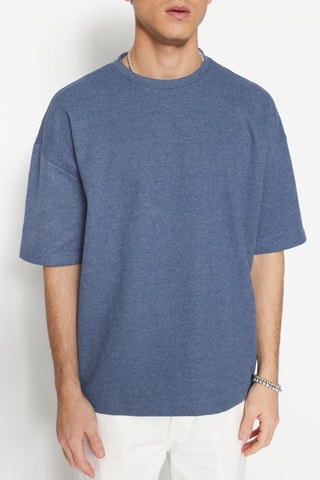 T-shirt oversize - Azul