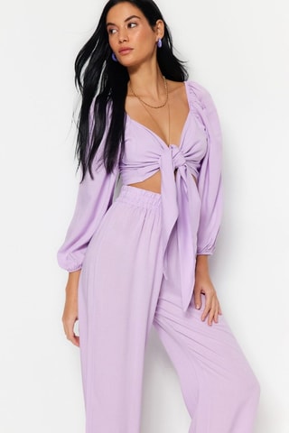 Blusa e calças - Violeta