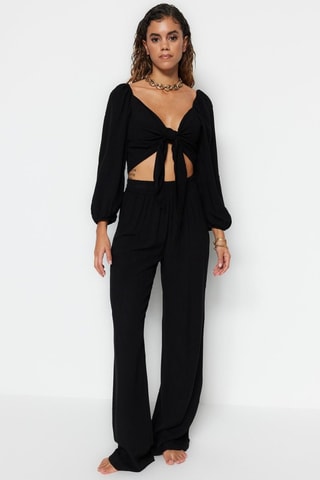 Blusa e calças - Preto