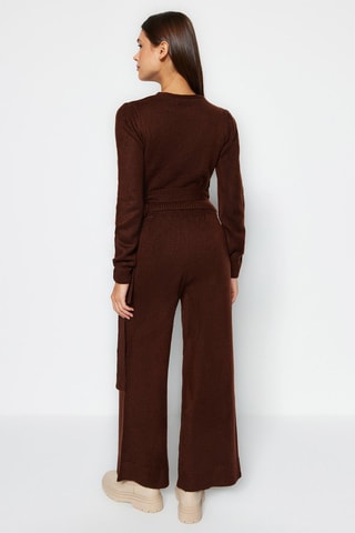 Camisola e calças - Castanho