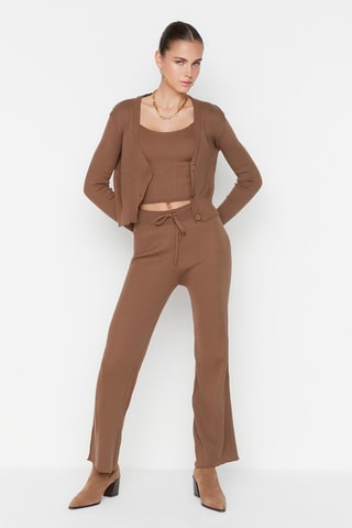 Conjunto 3 peças Castanho