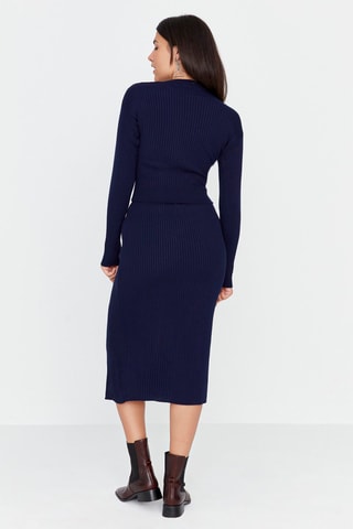 Top e saia - Azul-marinho