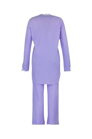 Túnica e calças relaxed - Malva