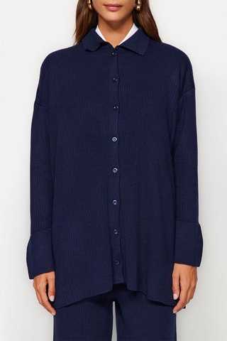 Cardigã e calças - Azul