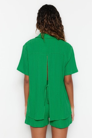 Camisa e calções de praia - Verde