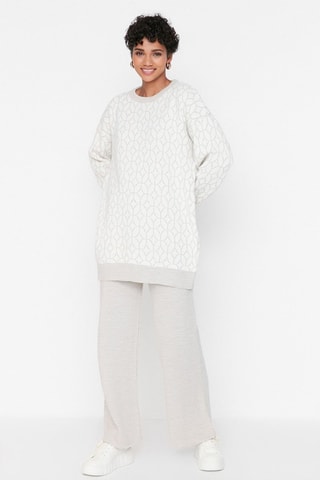 Camisola e calças - Cru