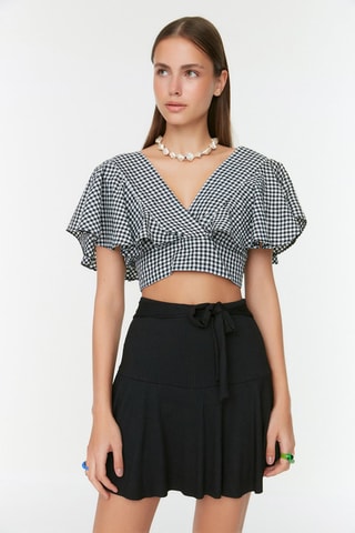 Saia estilo patinadora - Preto