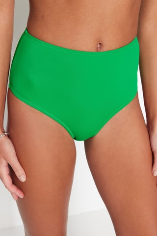 Parte de baixo de biquíni cintura subida - Verde