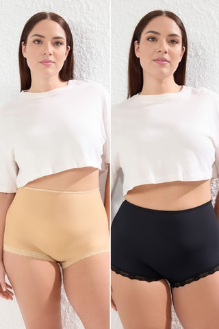 Cueca de cintura alta - Preto