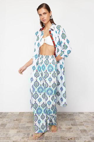 Quimono e cafetã - Branco