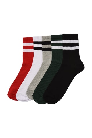 5 pares de meias - Verde