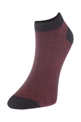 5 pares de meias curtas - Preto