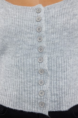 Casaco de malha - Cinzento-claro