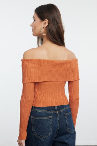 Casaco de malha - Laranja