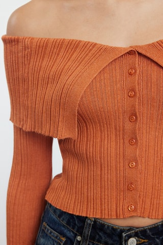 Casaco de malha - Laranja