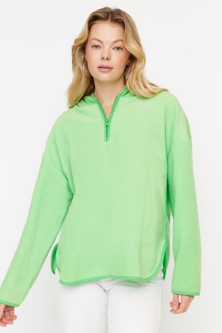 Sweat oversize com capuz - Verde