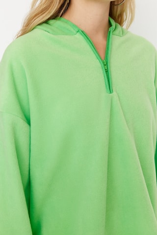 Sweat oversize com capuz - Verde