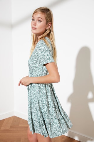 Vestido estilo patinadora - Verde