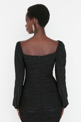 Vestido justo - Preto