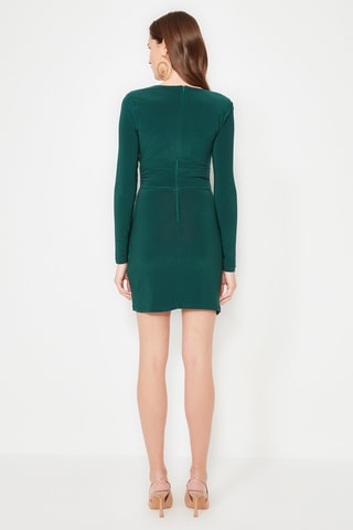 Vestido curto - Verde-escuro