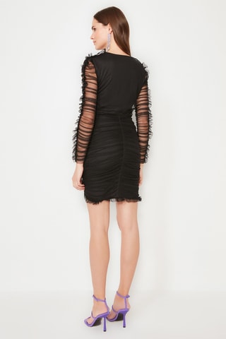 Vestido justo - Preto