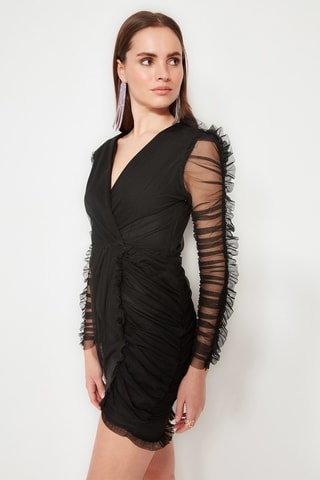 Vestido justo - Preto