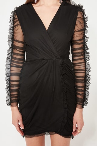 Vestido justo - Preto