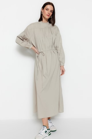 Vestido midi - Cinzento