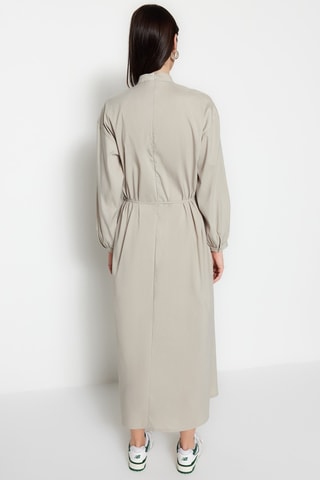 Vestido midi - Cinzento