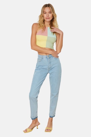 Blusa slim sem mangas - Multicolor