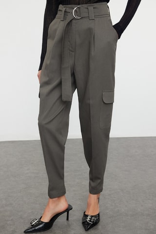 Calças cargo - Cinzento