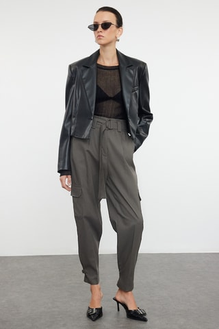 Calças cargo - Cinzento