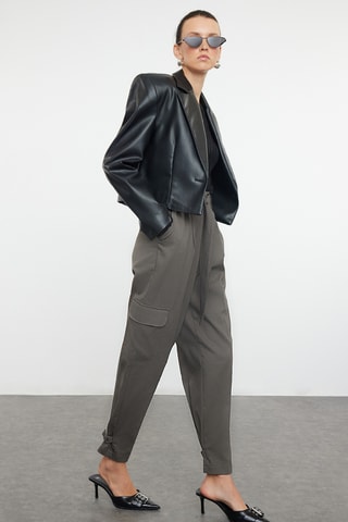 Calças cargo - Cinzento