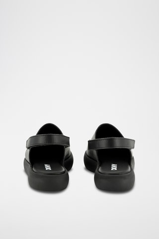 Sabot platform in pelle - Nero - DKNY