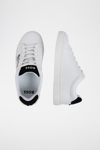 Sneakers in pelle - Nero e bianco - Boss