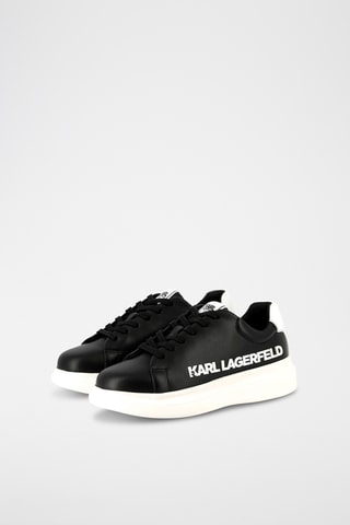 Sneakers platform in pelle - Nero - Karl Lagerfeld