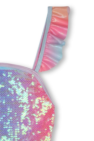 Costume intero dip and dye - Fucsia e malva