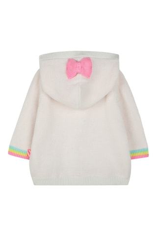 Cardigan con cappuccio - Ecrù