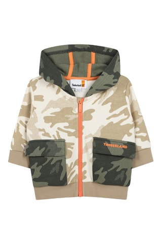 Felpa con cappuccio - Kaki