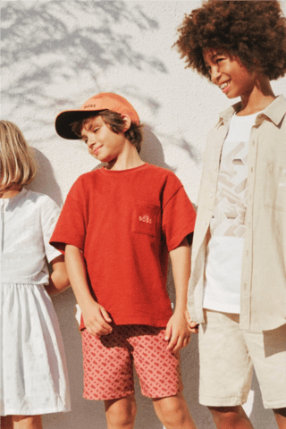 Costume shorts - Rosso mattone - Boss