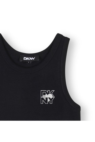 Abito midi senza maniche - Nero - DKNY