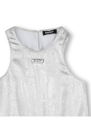 Abito a campana senza maniche - Argentato - DKNY