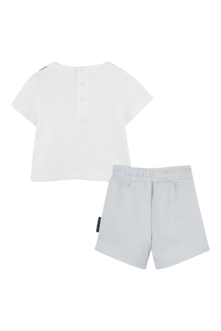 T-shirt e shorts - Bianco e celeste - Marc Jacobs
