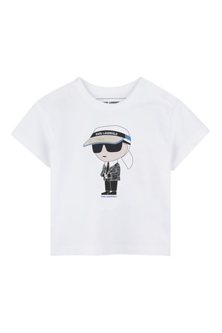 T-shirt e shorts - Bianco e nero - Karl Lagerfeld