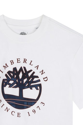 T-shirt in cotone bio - Bianco - Timberland 