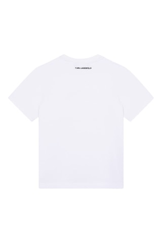 T-shirt in cotone bio - Bianco - Karl Lagerfeld