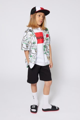 T-shirt in cotone bio - Bianco - Hugo