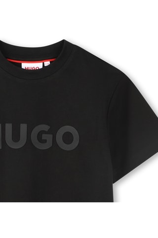 T-shirt in cotone bio - Nero - Hugo