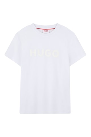 T-shirt in cotone bio - Bianco - Hugo